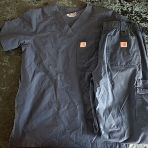 Carhartt XS Womens Teal Blue Scrubs Set